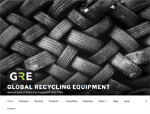 Tablet Screenshot of globalrecyclingequipment.com